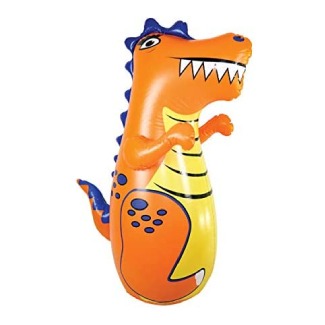 J&A's Inflatable Dudes Dinosaur (Rex) 47 Inches - Kids Punching Bag
