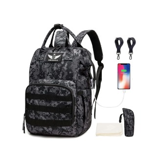 Diaper Bag Backpack with USB Charging Port