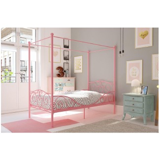DHP Metal Canopy Bed with Sturdy Bed Frame