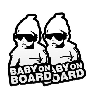 FINENIC Baby on Board Sticker