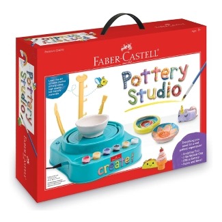 Faber-Castell Pottery Studio - Kids Pottery Wheel Kit
