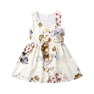 GRNSHTS Baby Girls Flower Print Dress