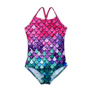 HONISEN Girls One Pieces Swimsuit Cute Swimwear Bathing Suits 2-12 Years