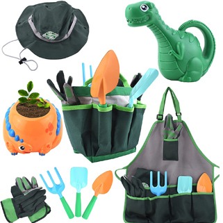 JOYIN Dinosaur Kids Gardening Tool Set