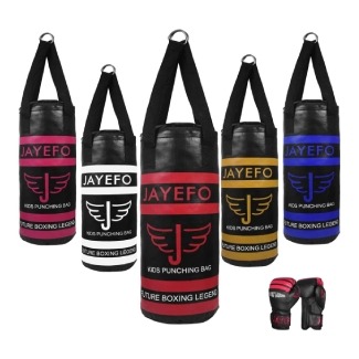 JAYEFO Kids Punching Bag Boxing Gloves Set