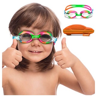 SWIM ELITE Goggles and Case for Kids and Toddlers