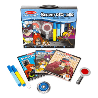 Melissa & Doug On the Go Secret Decoder Deluxe Activity Set and Super Sleuth Toy