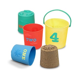 Melissa & Doug Sunny Patch Seaside Sidekicks Nesting Sand Pails 