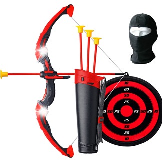 Ninja Bow and Arrow Set for Kids with LED Flashing Lights
