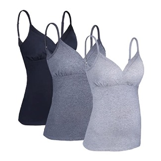 SUIEK Maternity and Breastfeeding Sleep Tank Top