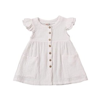 Biayxms Organic Cotton Ruffled Sundress