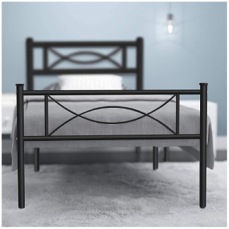 Platform Steel Bed Frame Twin Size Bed