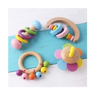 Promise Babe 4pc Organic Wooden Toys