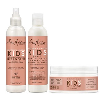 SheaMoisture Curling Cream, Shampoo & Conditioner Set