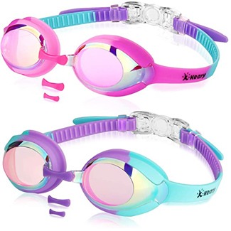 Keary 2 Pack Anti-Fog Swim Goggles for Toddler