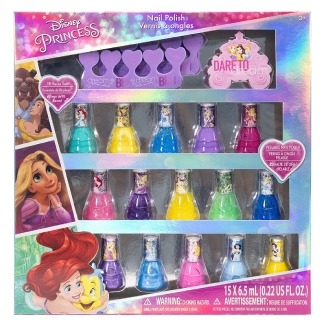 Disney Princess - Townley Girl Non-Toxic Peel-Off Water-Based Natural Safe Quick Dry Nail Polish