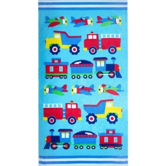 Wildkin Kids 100% Cotton Beach Towel for Boys and Girls
