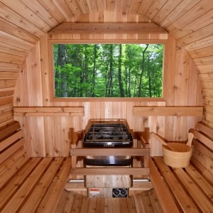 Almost Heaven Saunas Salem 2-Person Traditional Steam Sauna in Cedar