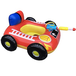 Big Summer Inflatable Fire Boat Pool Float