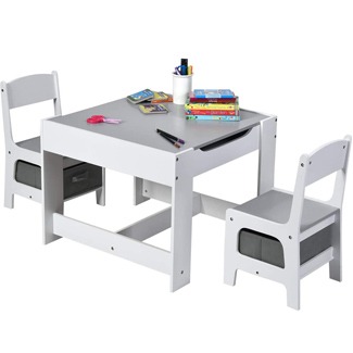 Costzon 3-in-1 Kids Wooden Activity Table
