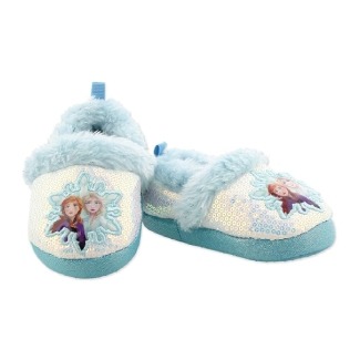 Disney Frozen 2 Elsa Anna Girls Toddler Plush A-Line Slippers