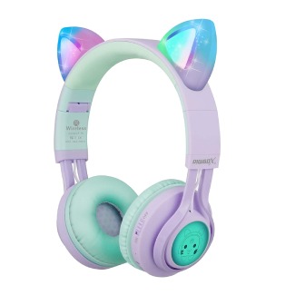 Riwbox Cat Ear Bluetooth Headphones