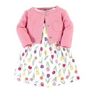 Hudson Cotton Dress and Cardigan Set