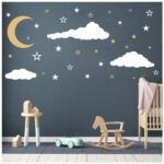 GESTYZ Moon, Stars, and Clouds Wall Decals