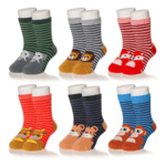 Eocom Six Pairs Children’s Winter Warm Animal Crew Socks