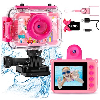 GKTZ Kids Waterproof Camera