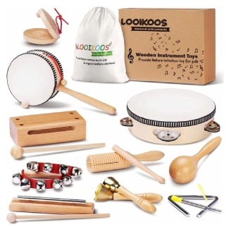 LOOIKOOS Natural Wooden Percussion Instruments