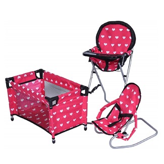 New York Doll 3-in-1 Collection Dolls Mega Playset