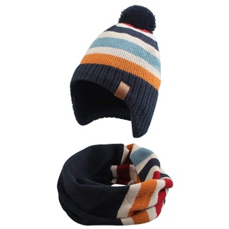 Knitted Winter Hat and Scarf Set