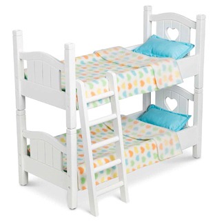 Melissa & Doug Mine to Love Wooden Play Bunk Bed