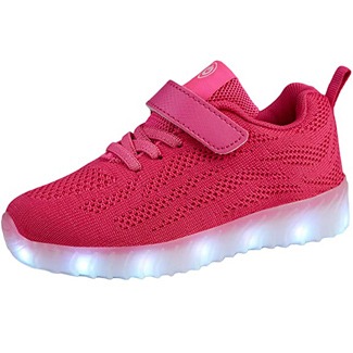 AoSiFu Kids Light-Up Breathable LED Flashing Sneakers