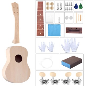 DIY Ukulele Kit with Installation Tools