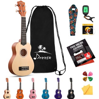 Donner Soprano Ukulele Beginner Kit