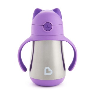 Munchkin Cool Cat Stainless Steel Straw Cup