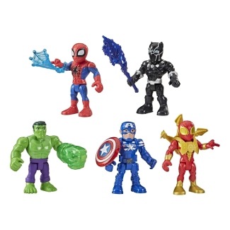 Playskool Heroes Marvel Super Hero Adventures 5-Inch Action Figure 5-Pack
