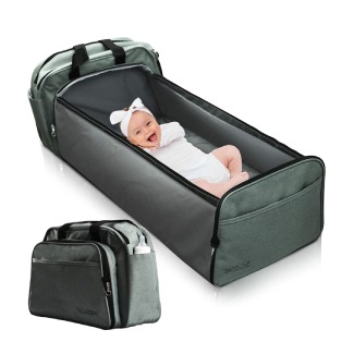 Scuddles Store Travel Bassinet and Diaper Bag
