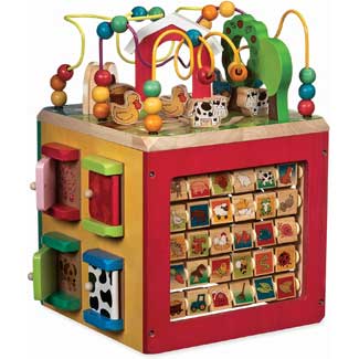 Battat Discovery Wooden Activity Cube