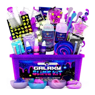 Original Stationery Galaxy Slime Making Kit with Glow in The Dark Stars