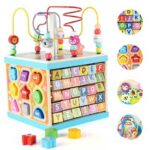 Qilay Wooden Baby Activity Cube