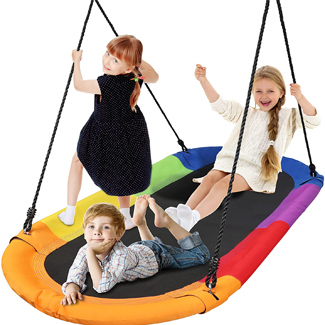 SereneLife Giant Platform Swing 67” Mega Swinging Glider