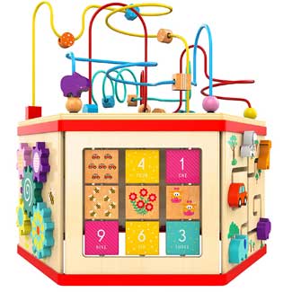 Early Learning Centre Mini Wooden Activity Cube