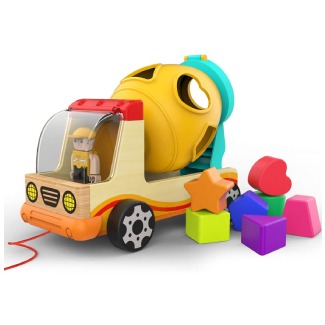 TOP BRIGHT Wooden Shape Sorter Toy