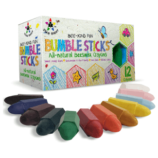 Star Right Bumble Stick 100% Pure Beeswax Crayons