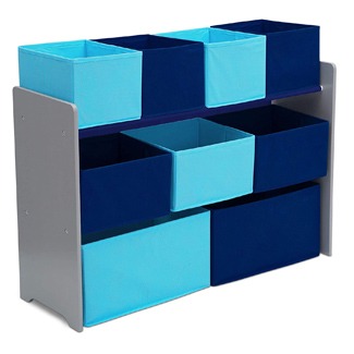 Delta Children Deluxe Multi-Bin Toy Organizer with Storage Bins
