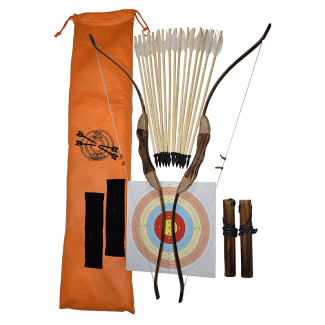 FSFF Enhanced Wooden Bow and Arrow for Kids