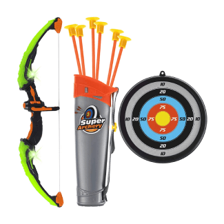 GoBro Green Light Up Bow and Arrow Set for Kids